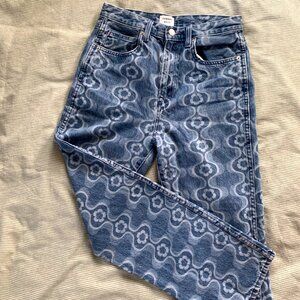 Aritzia Sunday Best Flower Print Jeans - 6